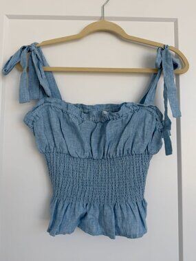 Aritzia Wilfred Ballad Camisole Linen Blend Top
